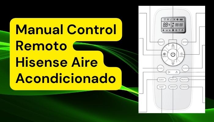 manual control remoto hisense aire