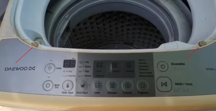 panel frontal lavadora daewoo